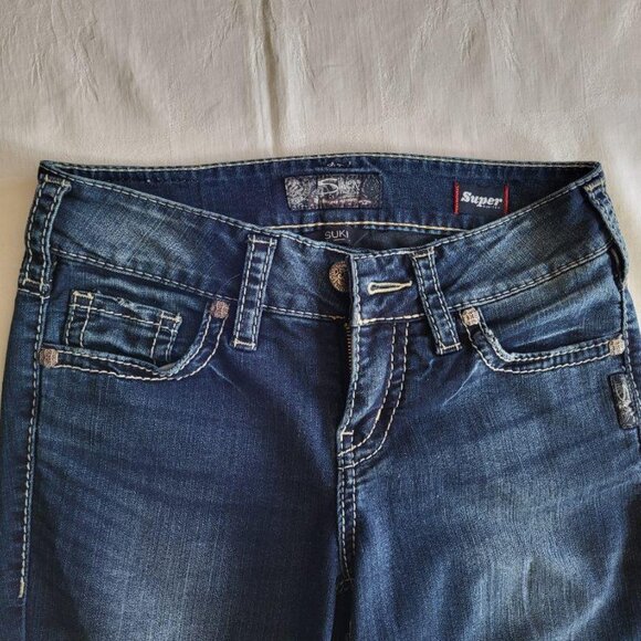Silver Suki Mid Slim Bootcut Jeans - W27/L30 - Picture 3 of 13